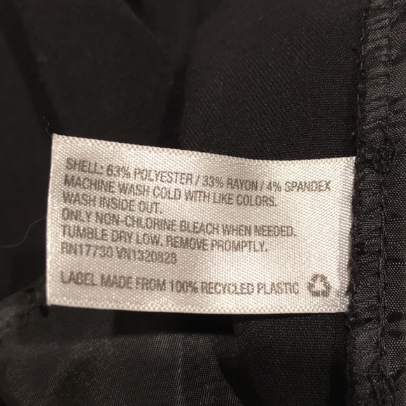 a.n.d. eawy stretch elastizado pants black size 10 - Picture 6 of 7